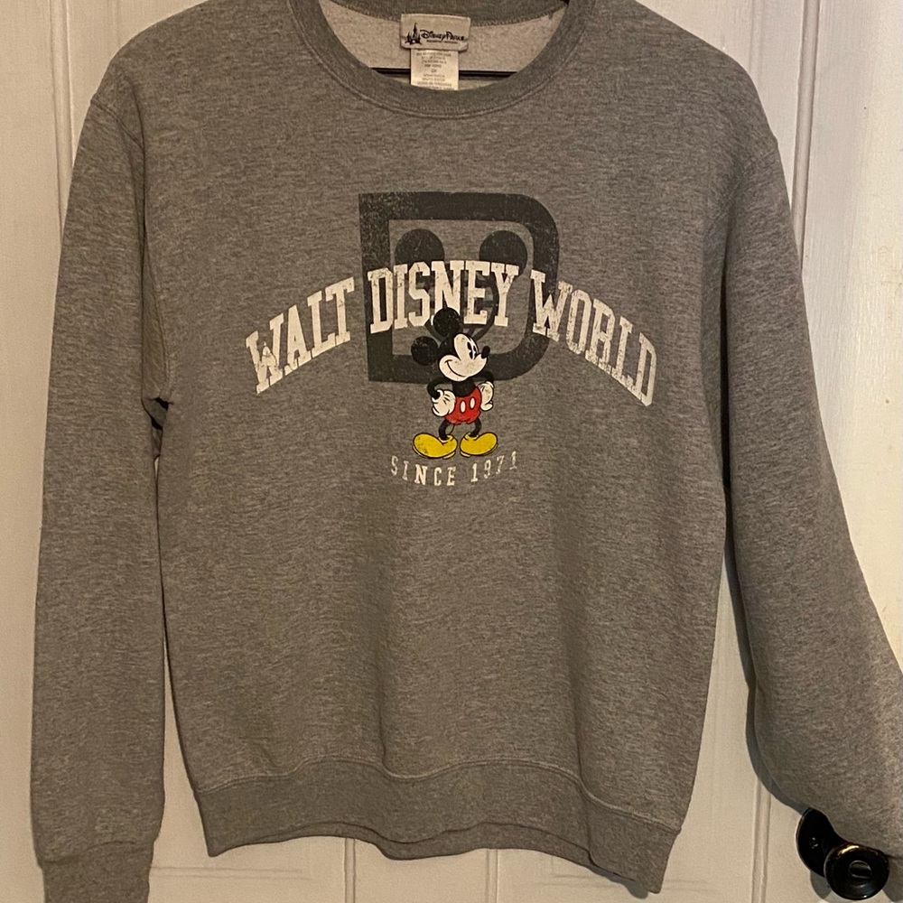 Disney Gray Walt Disney World Crewneck Sweater